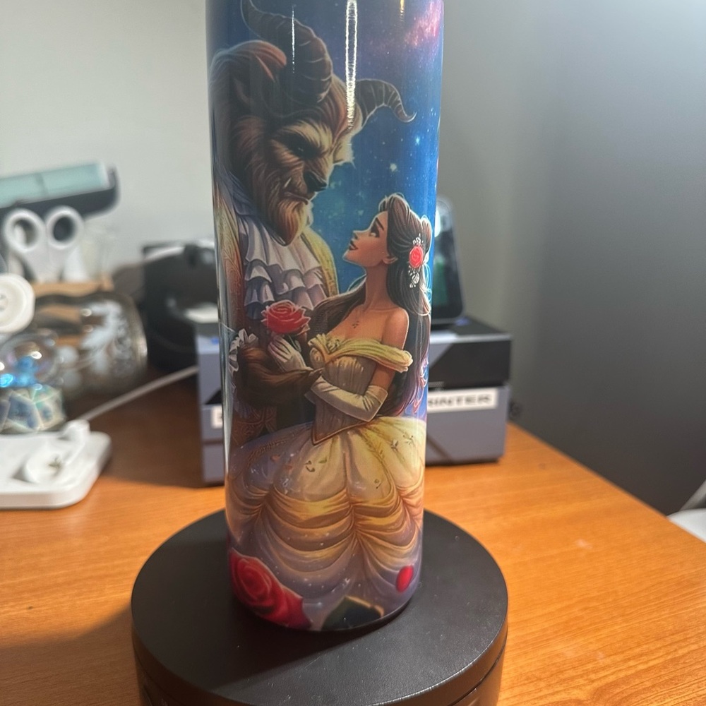 Beauty and the Beast Themed Tumbler